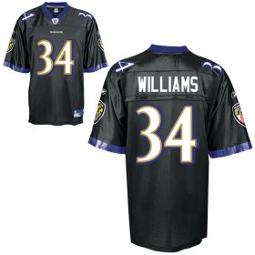 Wholesale Cheap Ravens #34 Ricky Williams Black Stitched NFL Jersey