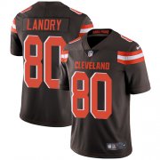 Wholesale Cheap Nike Browns #80 Jarvis Landry Brown Team Color Men's Stitched NFL Vapor Untouchable Limited Jersey