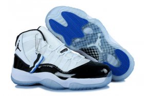 Wholesale Cheap Womens Air Jordan 11 (XI) Retro Shoes white/black-blue