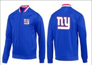 Wholesale Cheap NFL New York Giants Team Logo Jacket Blue_1