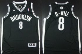 Wholesale Cheap Brooklyn Nets #8 D-Will Black Nickname Revolution 30 Swingman Black Jersey