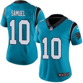 Wholesale Cheap Nike Panthers #10 Curtis Samuel Blue Alternate Women\'s Stitched NFL Vapor Untouchable Limited Jersey