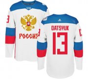 Wholesale Cheap Team Russia #13 Pavel Datsyuk White 2016 World Cup Stitched NHL Jersey