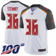 Wholesale Cheap Nike Buccaneers #36 M.J. Stewart White Youth Stitched NFL 100th Season Vapor Untouchable Limited Jersey