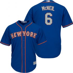 Wholesale Cheap Mets #6 Jeff McNeil Blue(Grey NO.) Cool Base Stitched Youth MLB Jersey
