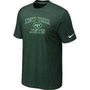 Wholesale Cheap Nike NFL New York Jets Heart & Soul NFL T-Shirt Dark Green