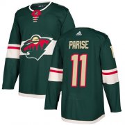 Wholesale Cheap Adidas Wild #11 Zach Parise Green Home Authentic Stitched NHL Jersey