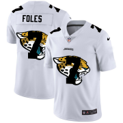 Wholesale Cheap Jacksonville Jaguars #7 Nick Foles White Men's Nike Team Logo Dual Overlap Limited NFL Jersey