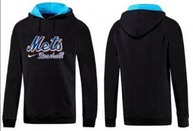 Wholesale Cheap New York Mets Pullover Hoodie Black & Blue