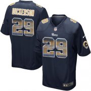 Wholesale Cheap Nike Rams #29 Eric Dickerson Navy Blue Team Color Men's Stitched NFL Limited Strobe Jersey