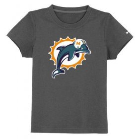 Wholesale Cheap Miami Dolphins Sideline Legend Authentic Logo Youth T-Shirt Dark Grey