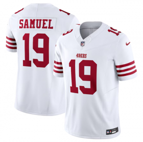 Wholesale Cheap Men\'s San Francisco 49ers #19 Deebo Samuel White 2023 F.U.S.E. Vapor Untouchable Limited Stitched Football Jersey