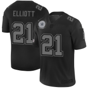 Wholesale Cheap Dallas Cowboys #21 Ezekiel Elliott Men's Nike Black 2019 Salute to Service Limited Stitched NFL Jersey