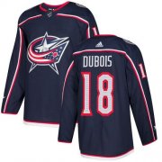 Wholesale Cheap Adidas Blue Jackets #18 Pierre-Luc Dubois Navy Blue Home Authentic Stitched NHL Jersey