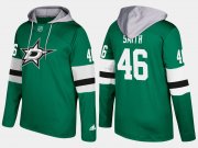 Wholesale Cheap Stars #46 Gemel Smith Green Name And Number Hoodie