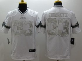 Wholesale Cheap Nike Cowboys #33 Tony Dorsett White Men\'s Stitched NFL Limited Platinum Jersey