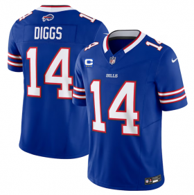 Wholesale Cheap Men\'s Buffalo Bills #14 Stefon Diggs Blue 2023 F.U.S.E. With 4-Star C Patch Vapor Untouchable Limited Football Stitched Jersey