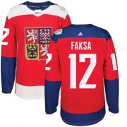 Wholesale Cheap Team Czech Republic #12 Radek Faksa Red 2016 World Cup Stitched NHL Jersey