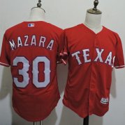 Wholesale Cheap Rangers #30 Nomar Mazara Red Flexbase Authentic Collection Stitched MLB Jersey