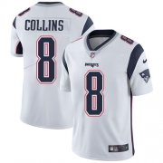Wholesale Cheap Nike Patriots #8 Jamie Collins Sr White Men's Stitched NFL Vapor Untouchable Limited Jersey