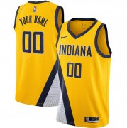 Wholesale Cheap Men's Indiana Pacers Active Player Custom Yellow Swingman Stitched Jersey
