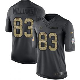 Wholesale Cheap Nike Cowboys #83 Terrance Williams Black Men\'s Stitched NFL Limited 2016 Salute To Service Jersey
