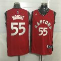 Wholesale Cheap Men's Toronto Raptors #55 Delon Wright Red New NBA Rev 30 Swingman Jersey