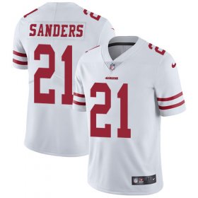 Wholesale Cheap Nike 49ers #21 Deion Sanders White Men\'s Stitched NFL Vapor Untouchable Limited Jersey