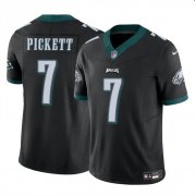Cheap Men's Philadelphia Eagles #7 Kenny Pickett Black 2023 F.U.S.E Vapor Untouchable Limited Football Stitched Jersey