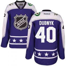 Wholesale Cheap Wild #40 Devan Dubnyk Purple 2017 All-Star Central Division Women\'s Stitched NHL Jersey