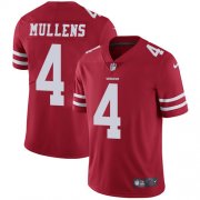 Wholesale Cheap Nike 49ers #4 Nick Mullens Red Team Color Youth Stitched NFL Vapor Untouchable Limited Jersey