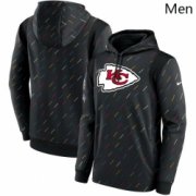 Wholesale Cheap Men Kansas City Chiefs Nike Charcoal 2021 NFL Crucial Catch Therma Pullover Hoodie