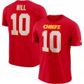 Wholesale Cheap Nike Kansas City Chiefs #10 Tyreek Hill Player Pride Wordmark 3.0 Name & Number Performance T-Shirt Red