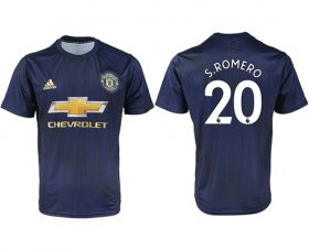 Wholesale Cheap Manchester United #20 S.Romero Away Soccer Club Jersey