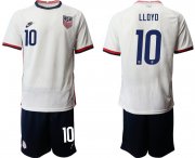 Wholesale Cheap Men 2020-2021 Season National team United States home white 10 Soccer Jersey