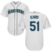 Wholesale Cheap Mariners #51 Ichiro Suzuki White Cool Base Stitched Youth MLB Jersey