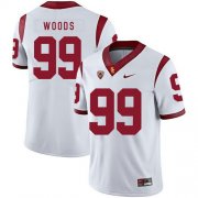 Wholesale Cheap USC Trojans 99 Antwaun Woods White College Football Jersey
