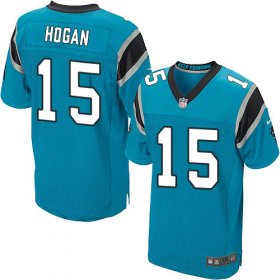 Wholesale Cheap Nike Panthers #15 Chris Hogan Blue Alternate Men\'s Stitched NFL Elite Jersey