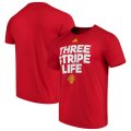 Wholesale Cheap Manchester United adidas Ultimate Three Stripe T-Shirt Red
