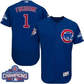 Wholesale Cheap Cubs #1 Kosuke Fukudome Blue Flexbase Authentic Collection 2016 World Series Champions Stitched MLB Jersey