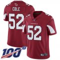 Wholesale Cheap Nike Cardinals #52 Mason Cole Red Team Color Men's Stitched NFL 100th Season Vapor Limited Jersey
