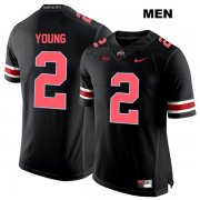 Wholesale Cheap Mens Ohio State Buckeyes Authentic Nike #2 Chase Young Stitched Black Red Font College Football Jersey