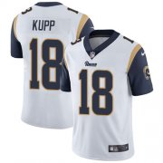 Wholesale Cheap Nike Rams #18 Cooper Kupp White Men's Stitched NFL Vapor Untouchable Limited Jersey