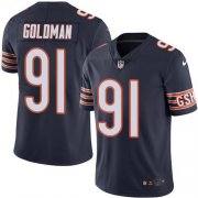 Wholesale Cheap Nike Bears #91 Eddie Goldman Navy Blue Team Color Men's Stitched NFL Vapor Untouchable Limited Jersey