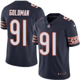Wholesale Cheap Nike Bears #91 Eddie Goldman Navy Blue Team Color Men\'s Stitched NFL Vapor Untouchable Limited Jersey