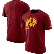 Wholesale Cheap Men's Washington Redskins Nike Burgundy Sideline Cotton Slub Performance T-Shirt