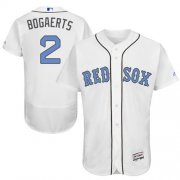 Wholesale Cheap Red Sox #2 Xander Bogaerts White Flexbase Authentic Collection Father's Day Stitched MLB Jersey