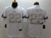 Wholesale Cheap Nike Cowboys #22 Emmitt Smith White Men's Stitched NFL Limited Platinum Jersey