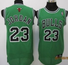 Wholesale Cheap Chicago Bulls #23 Michael Jordan Green Swingman Jersey
