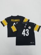 Wholesale Cheap Toddlers Pittsburgh Steelers #43 Troy Polamalu Black 2022 Vapor Untouchable Stitched NFL Nike Throwback Limited Jersey